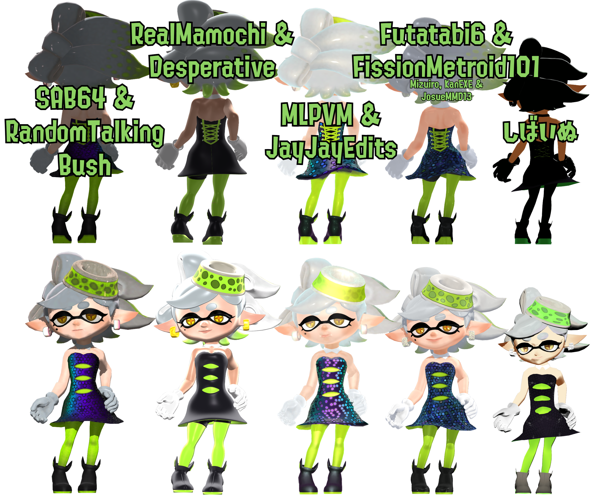 MMD Marie Models Comparasion - Happy Mar13 day! by Futatabi6 on DeviantArt
