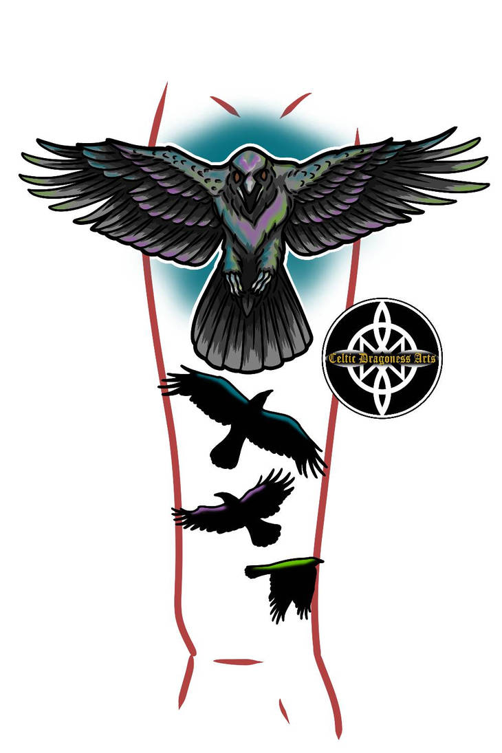 Crow Forearm Tattoo Design by NikkiSixxIsALegend on DeviantArt