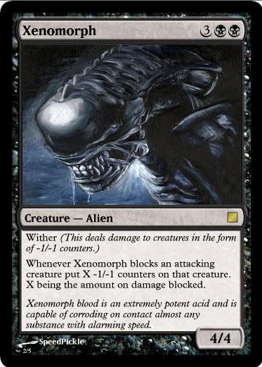 xenomorph mtg cards Xenomoth ALIEN COMMANDER PROXY DECK COLLECTOR SET (113 CARDS) GalaxyDeck Xenomorph mtg by ConverseManiac123 on