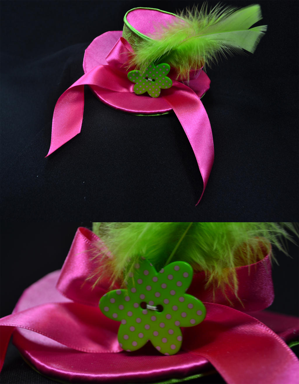 Baby neon mini top hat