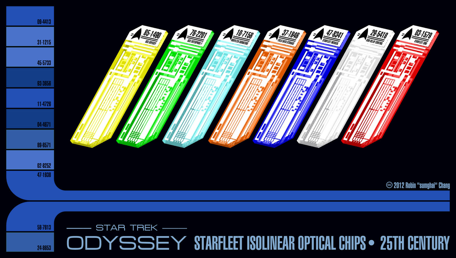 25th Century Starfleet Isolinear Chips by sumghai on DeviantArt