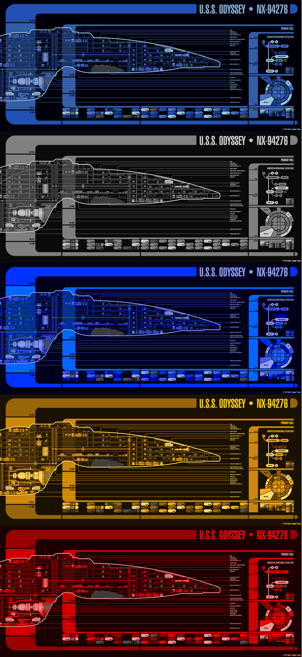 25th Cent. Starfleet LCARS Color Schemes - Example by sumghai on DeviantArt