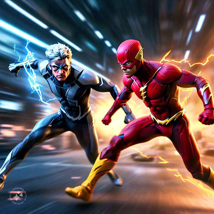 Quicksilver vs. Flash by BastianGeminis on DeviantArt