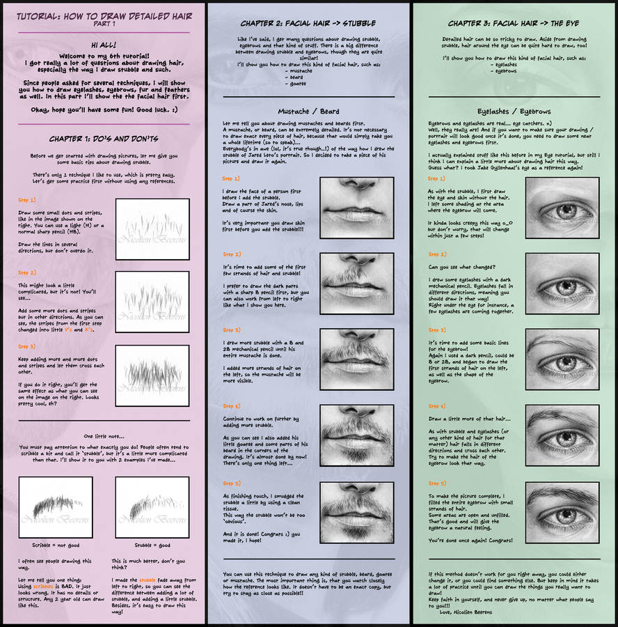 Tutorial: Detailed Hair part 1 by Cataclysm-X