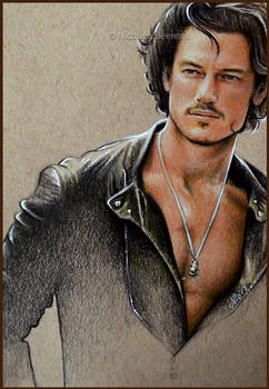 Luke Evans - coloured sketch
