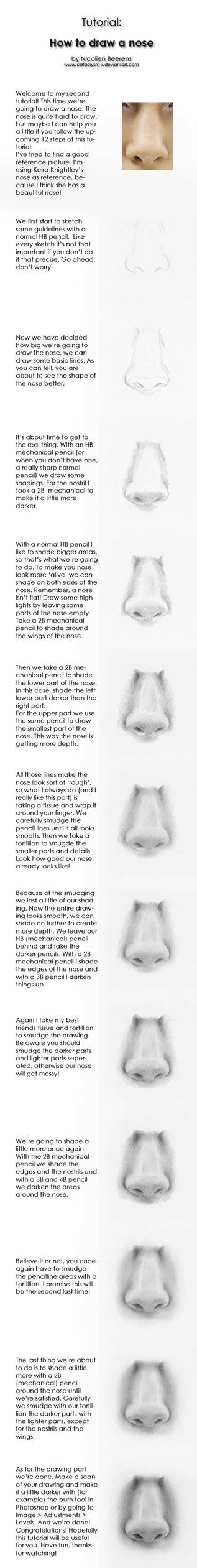 Tutorial: how to draw noses by Cataclysm-X