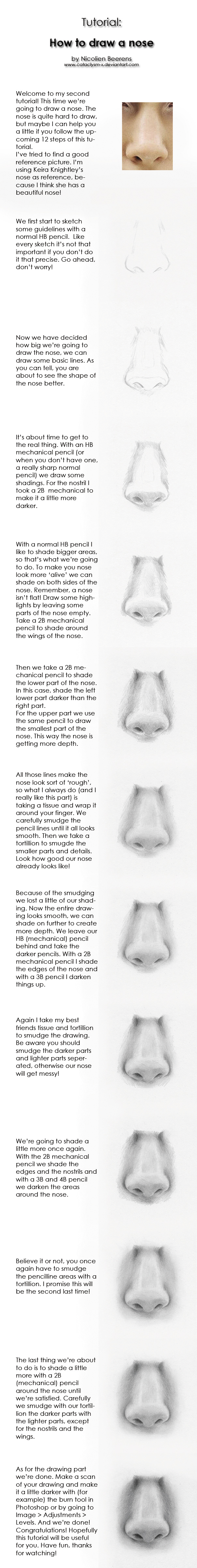 Tutorial: how to draw noses by Cataclysm-X