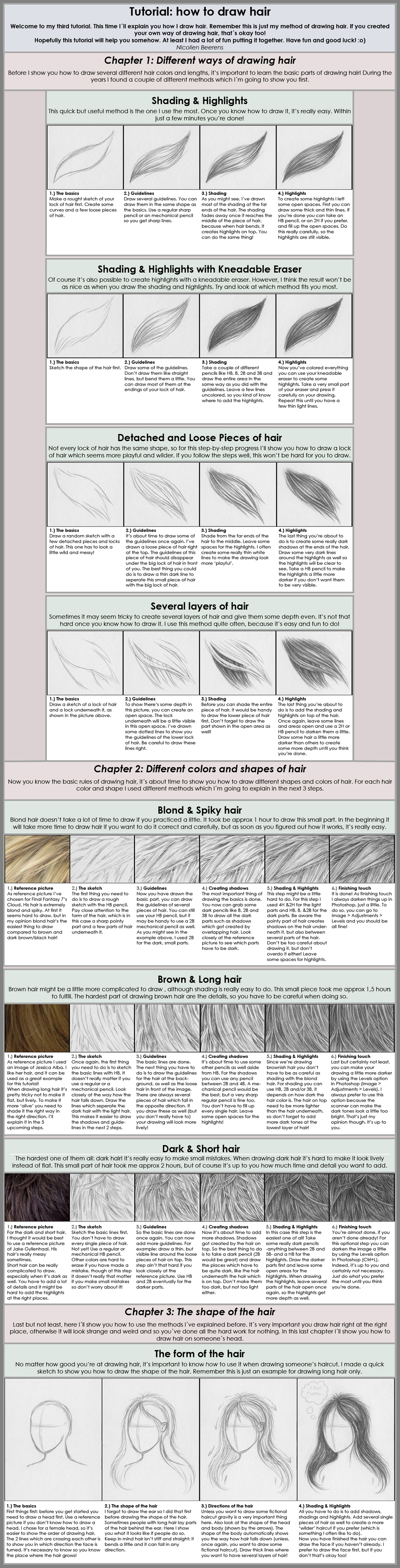 Tutorial How To Draw Hair By Cataclysm X On Deviantart