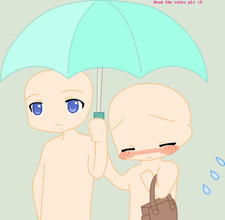 Blushing Under An Unbrella Base