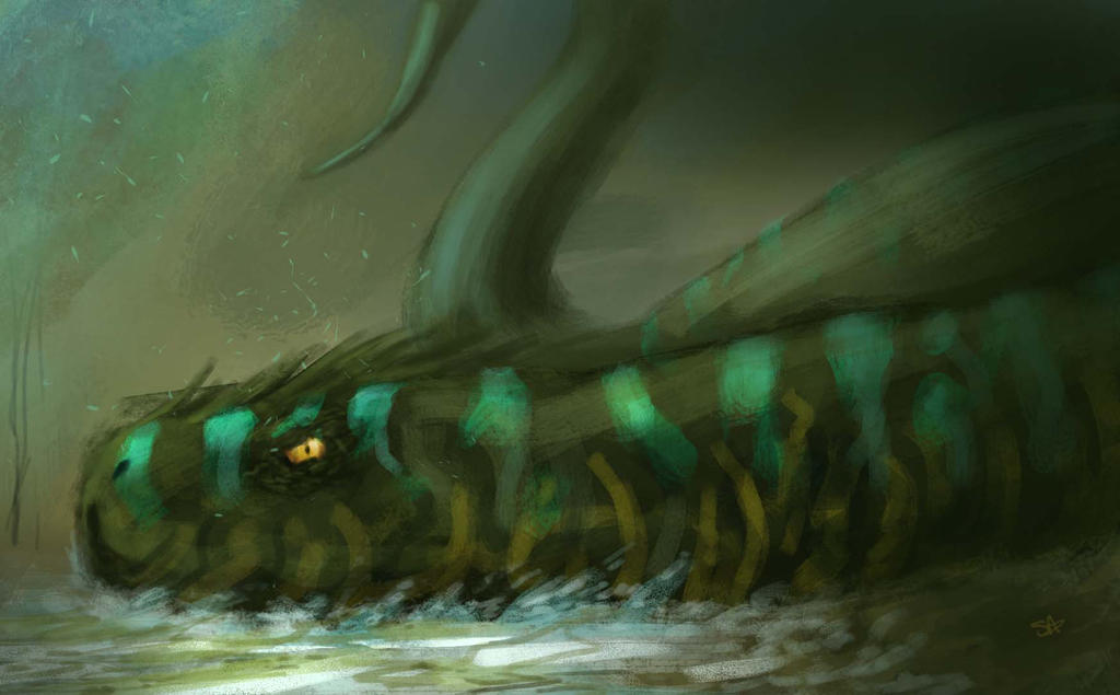 Daily Spitpaint 4: Topic: Demon Snake