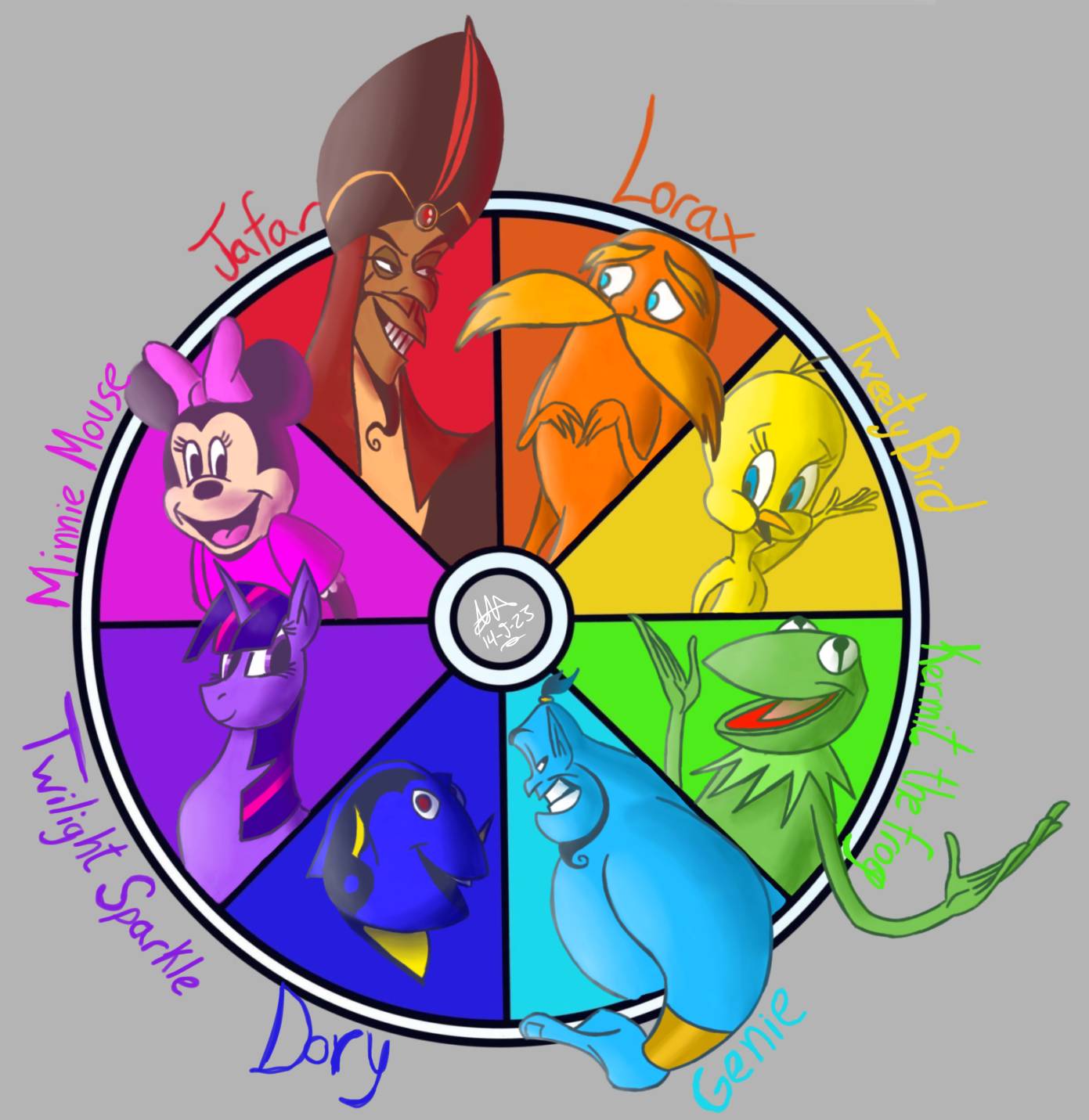 Color Wheel Characters Color Wheel Character by AlbaOrtiz0955 on DeviantArt