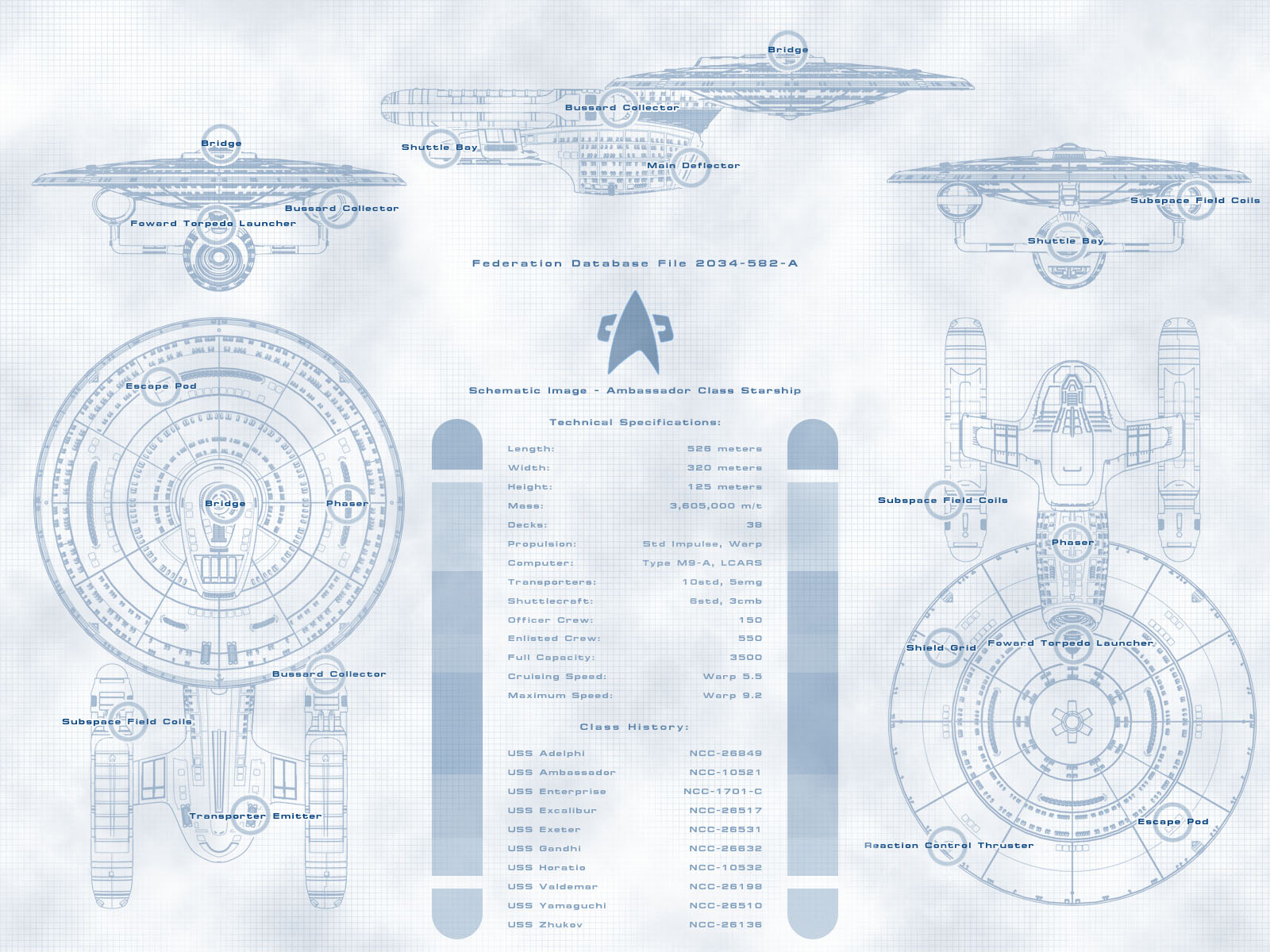 Deviantart Ambassador Class Ambassador Class Schematic by arrghman on DeviantArt