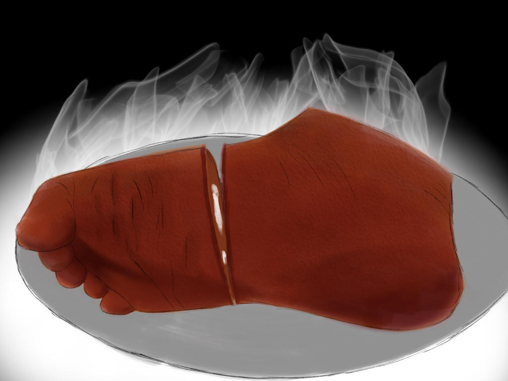 Cookable Foot (F) cooked foot - ive been busy. by footroast on DeviantArt