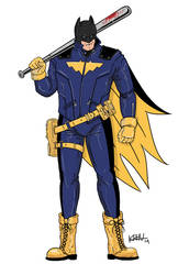 Bruce Wayne cosplaying as Batgirl