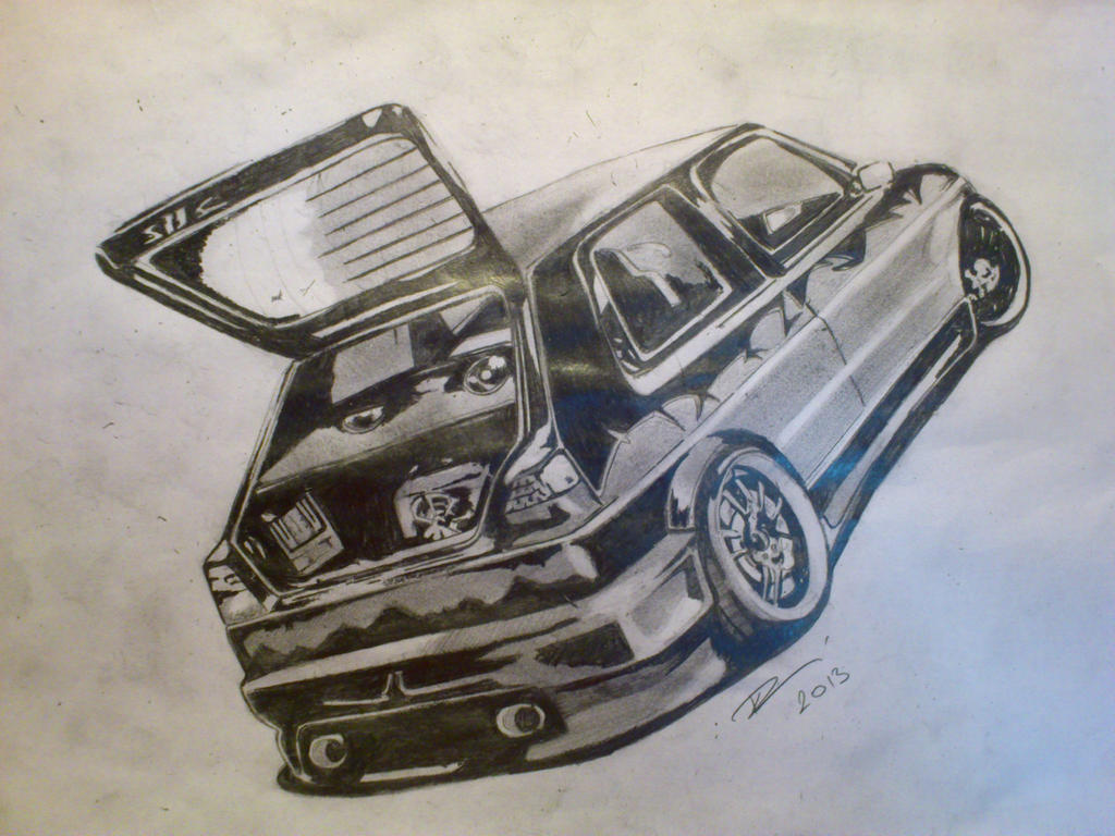 Tuning Drawing GOLF II GTI TUNING DRAWING by zoky88 on DeviantArt