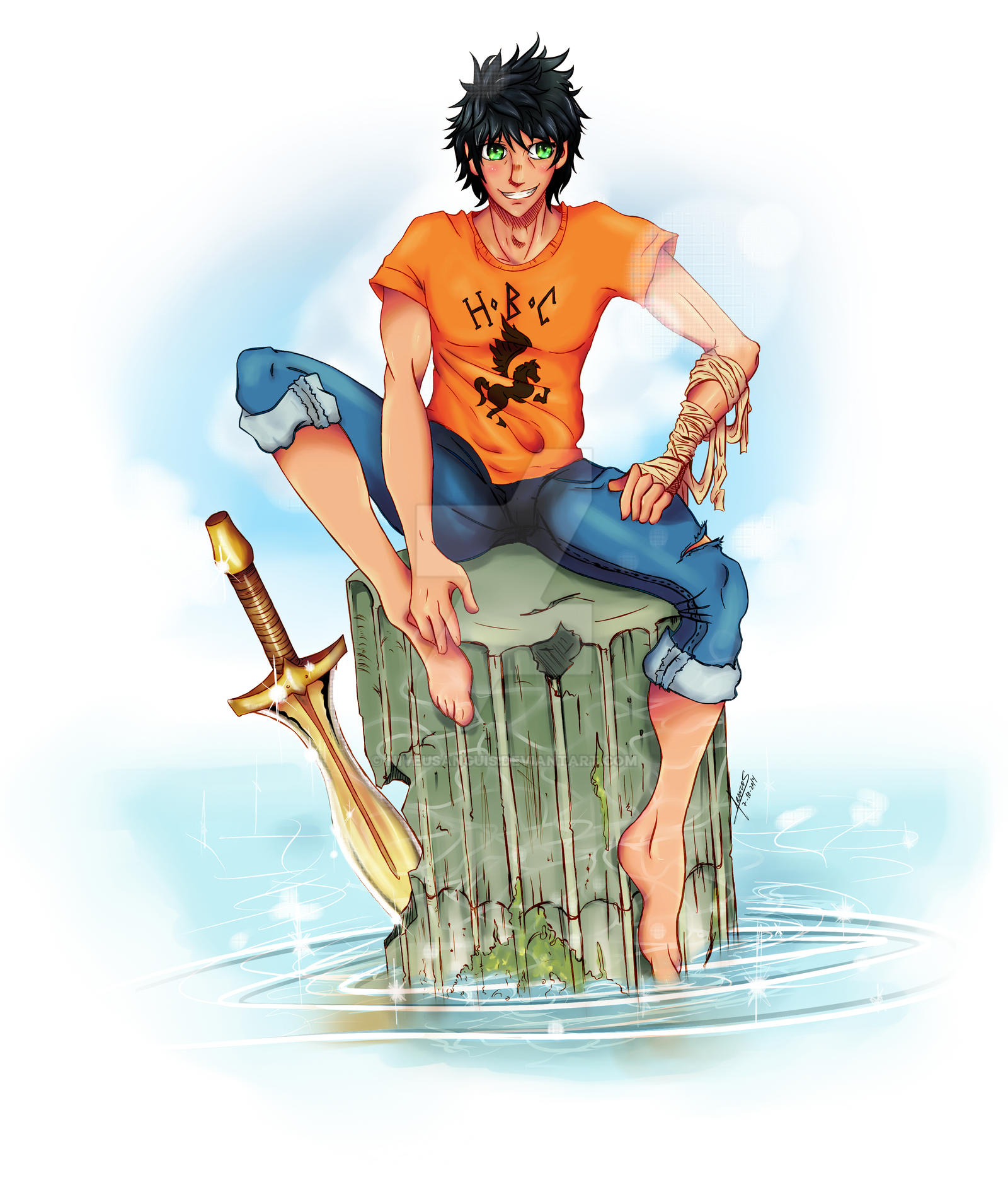 Percy Deviantart Percy Jackson Fanart by niveusanguis on DeviantArt