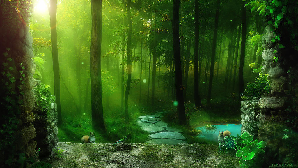 Forest road by FantasyArt0102