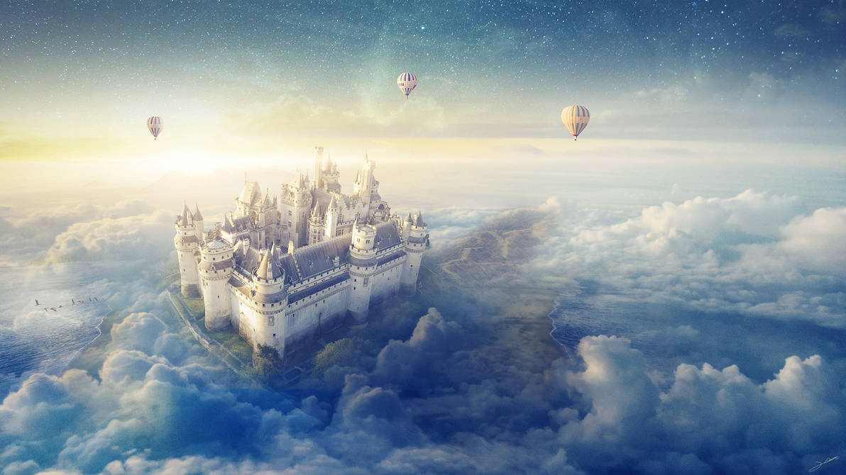 Небес разгадан. Воздушный замок. Воздушный город. Сказочный замок. Замок в облаках.