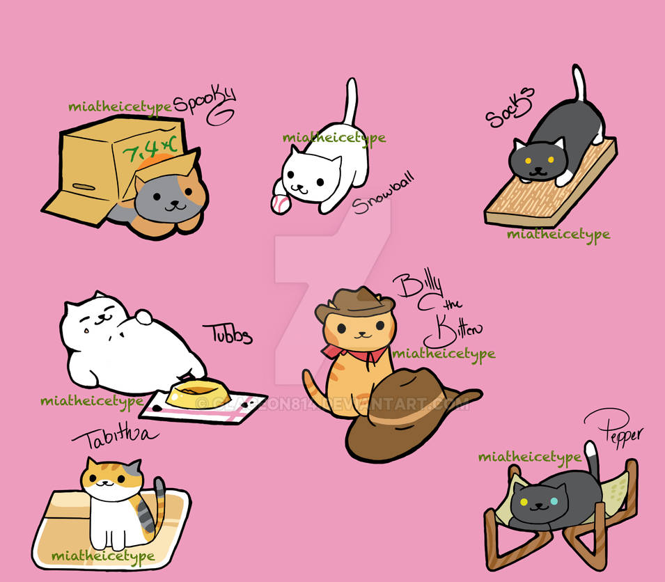 Neko Atsume Cats By Glaceon814 On Deviantart