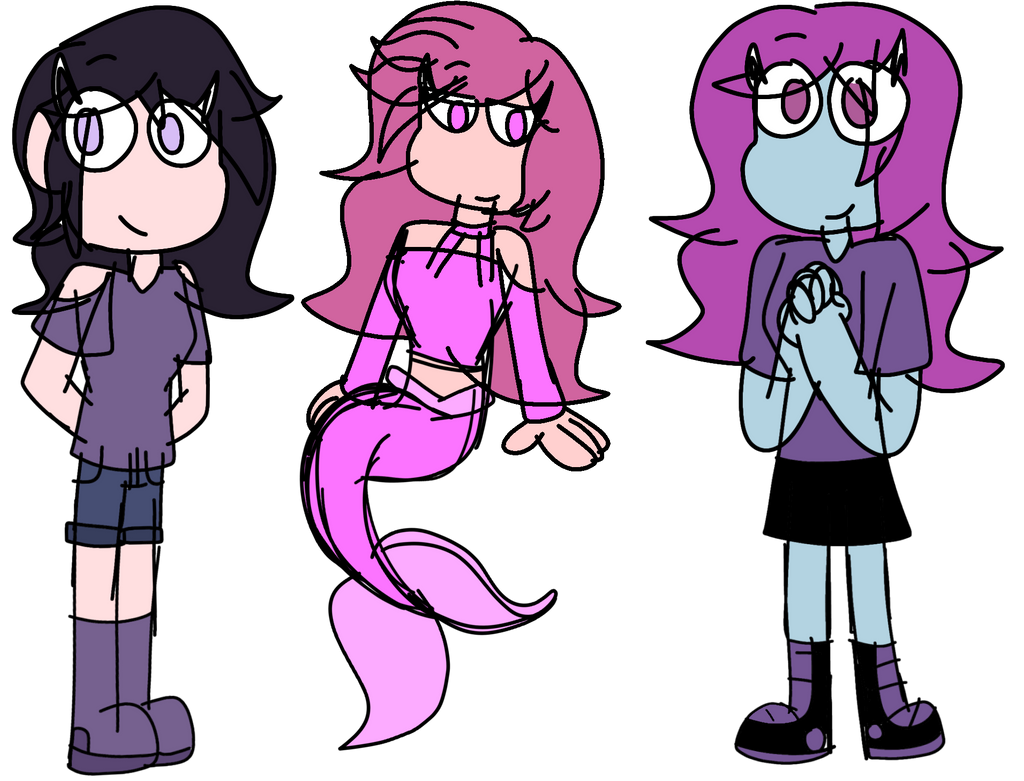 3 random fandom girl adopts by AngelourYtTheGal on DeviantArt