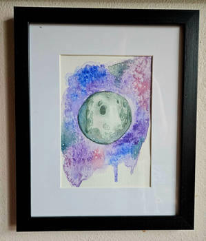 Watercolor Moon