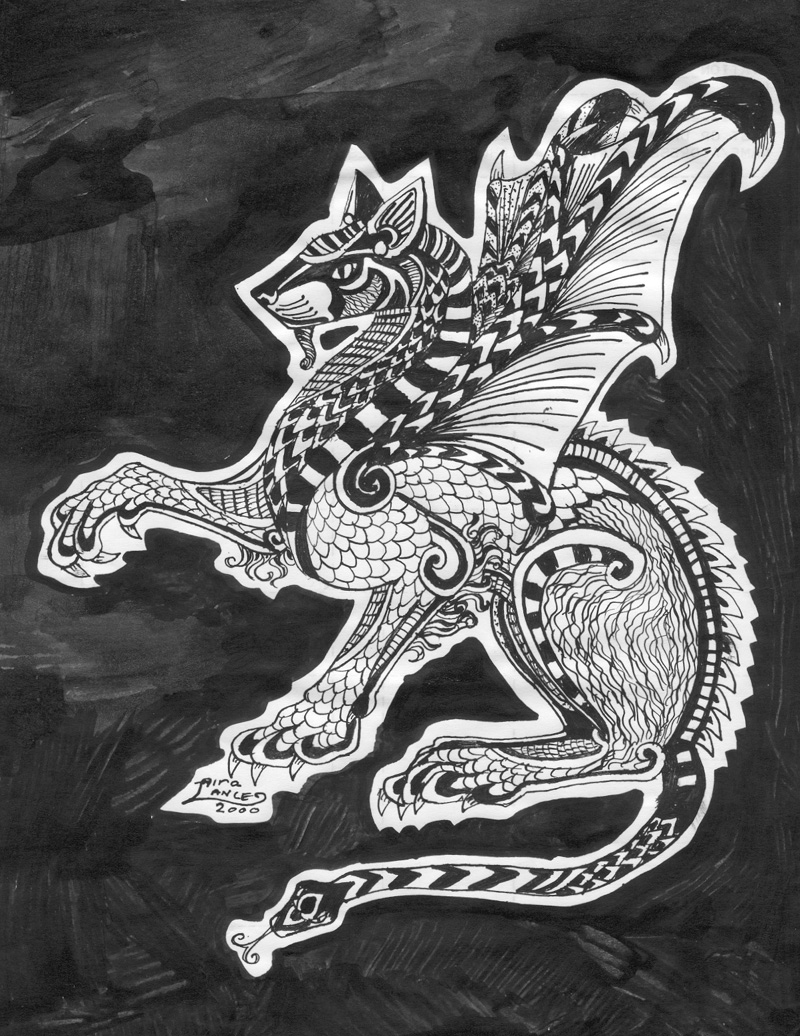 Chimera in India Ink