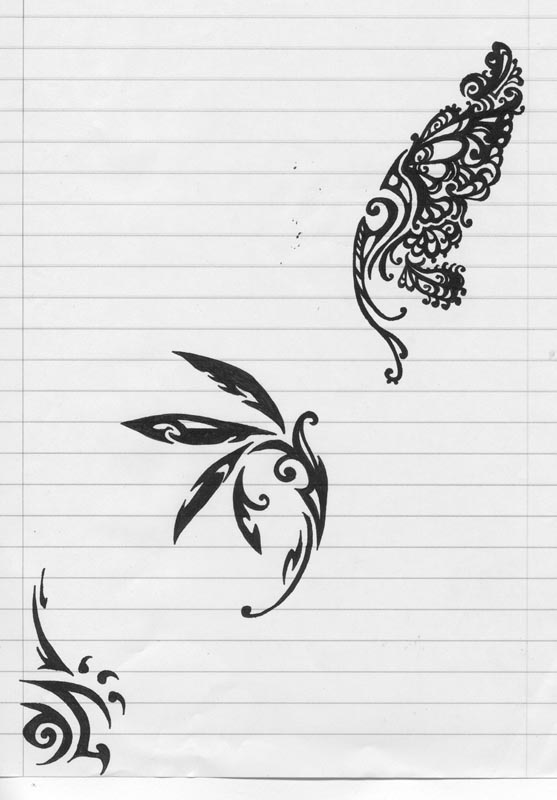 Wing Tribal Tattoo's by aichan25