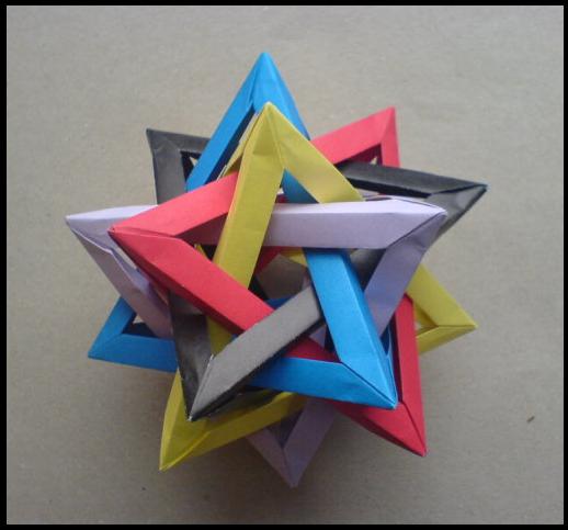 Five Intersecting Tetrahedra