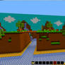 Green Hill Zone in Minecraft