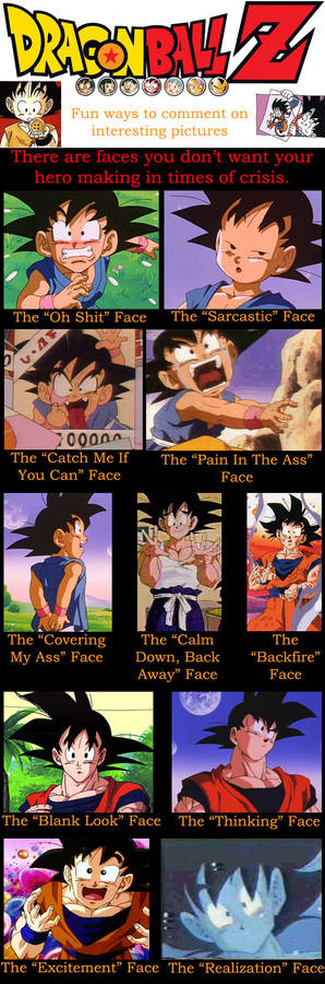Goku Funny Faces