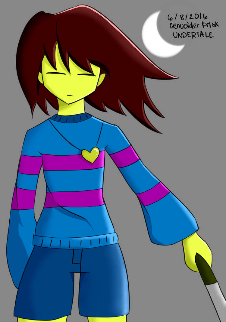 Frisk Getting Slaughtered 4 - Genocide Frisk by EnLuna53 on DeviantArt