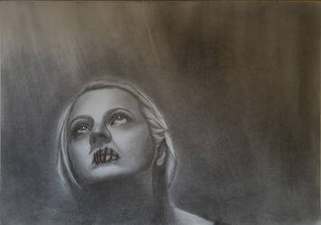 Elisabeth Moss/June Pencil drawing