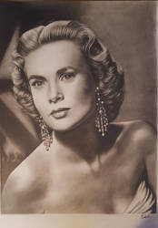 Grace Kelly pencil drawing