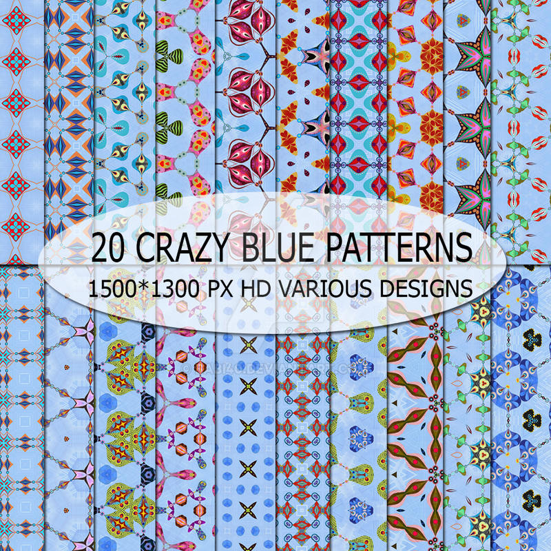 Crazy Blue Patterns by BABI40 on DeviantArt