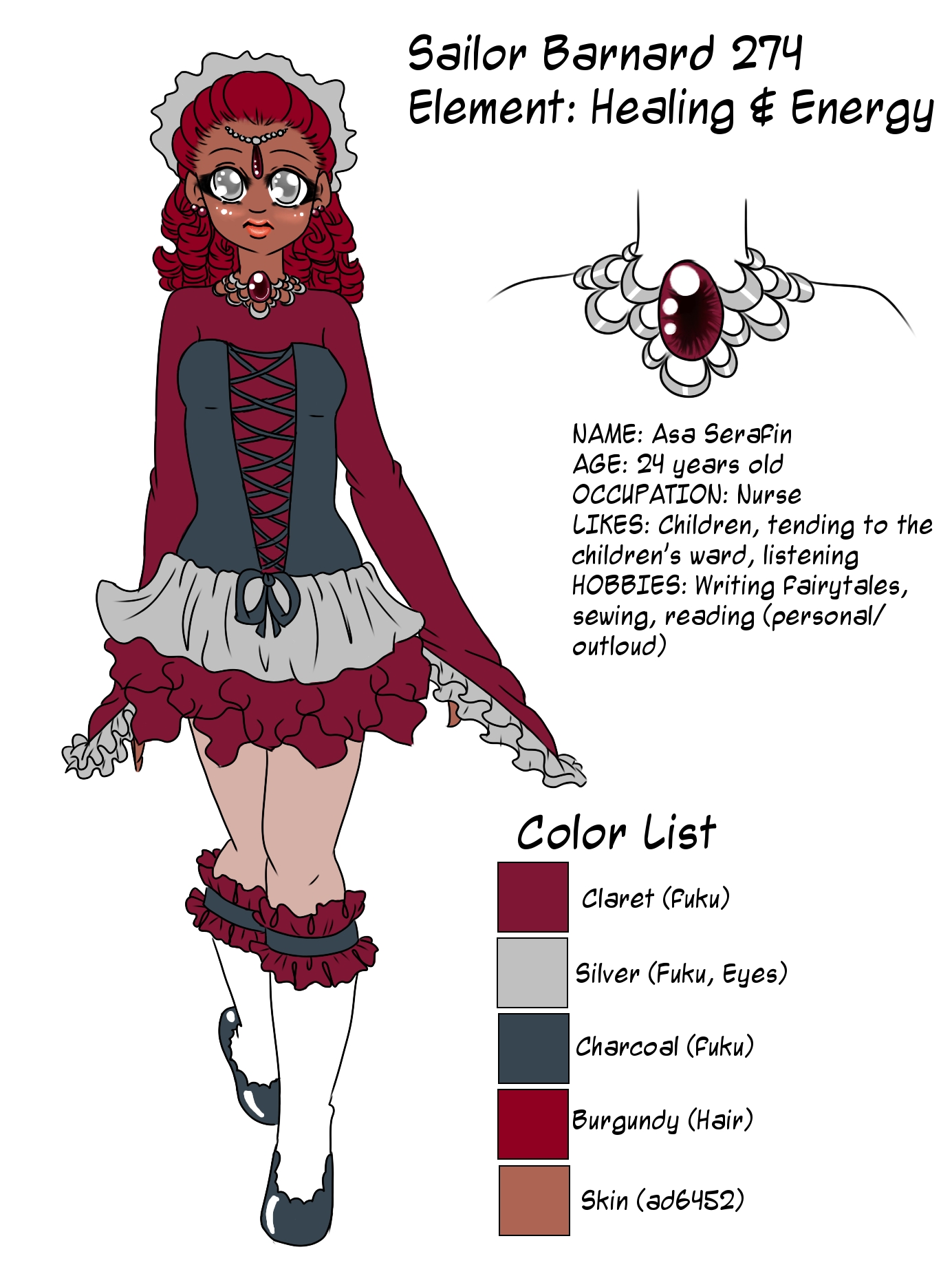 Sailor Barnard 274 Reference Sheet