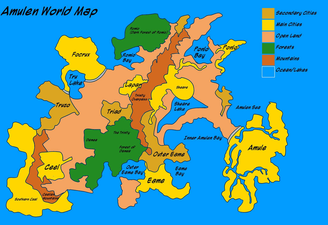 Amulen World Map Color by Wildnature03 on DeviantArt