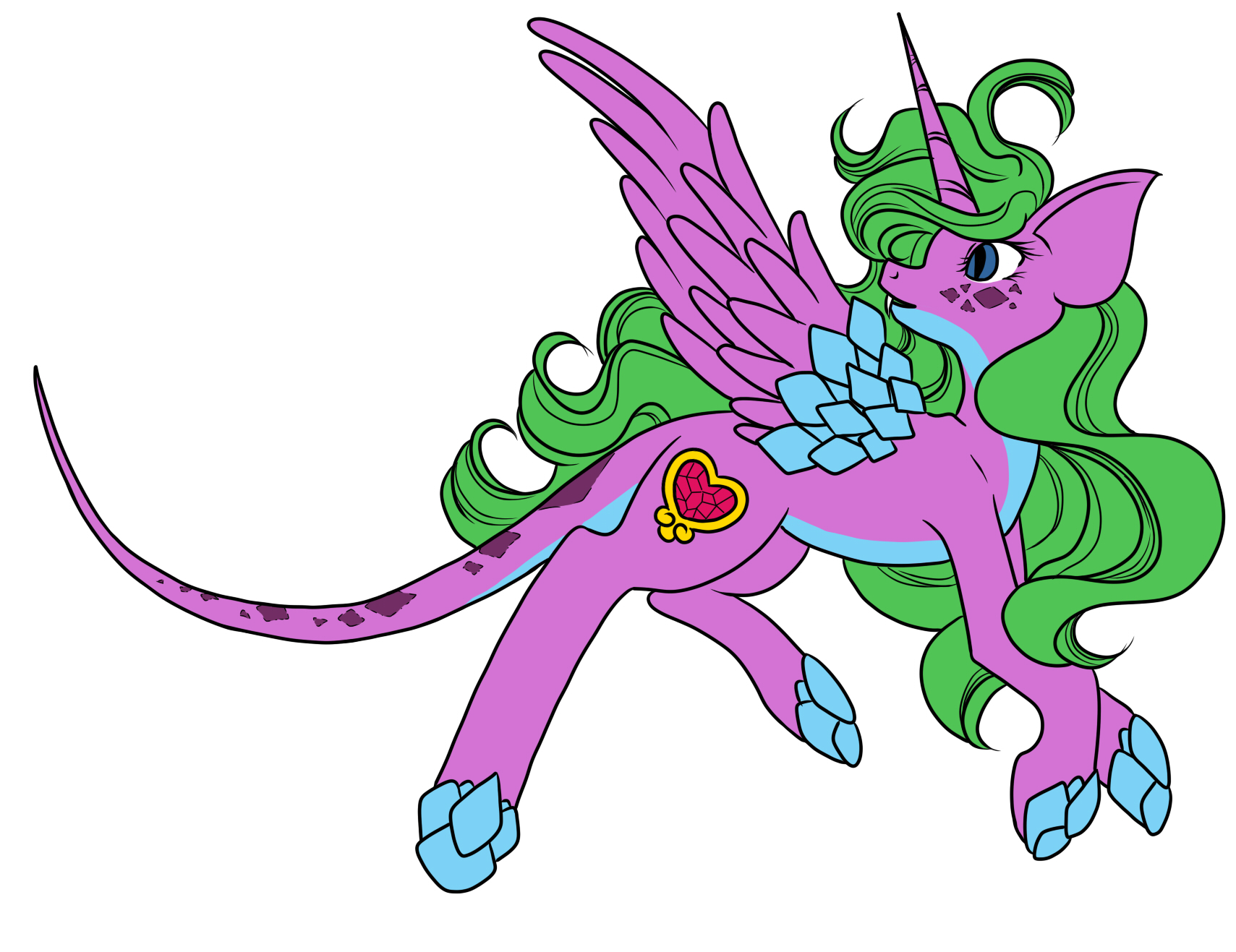 EH - The Dragonesque Pony Base Colored