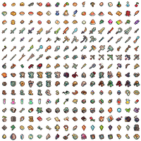 A whole lot of RPG items