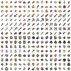 A whole lot of RPG items