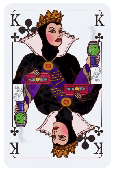 Evil Queen Playing Card by CheshireScalliArt on DeviantArt