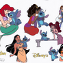 Disney Princess Love For Stitch