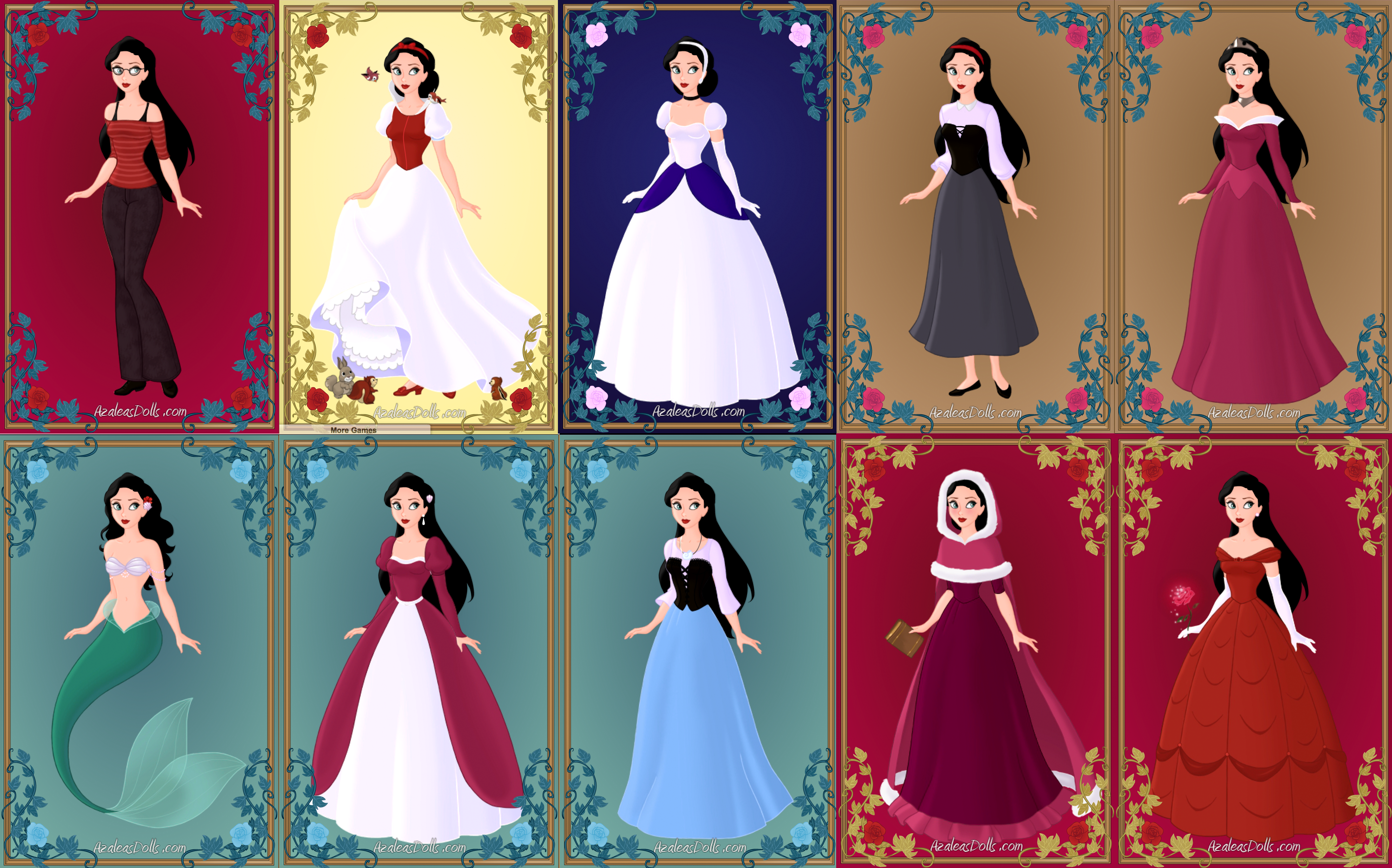 AzaleasDolls SnowQueenScene - Disney Princesses 1 by CheshireScalliArt on  DeviantArt