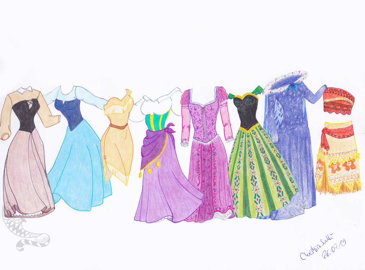 Disney Princess - My Favorite Dresses by CheshireScalliArt on DeviantArt