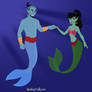 AzaleasDolls MermaidScene - Genie and Eden