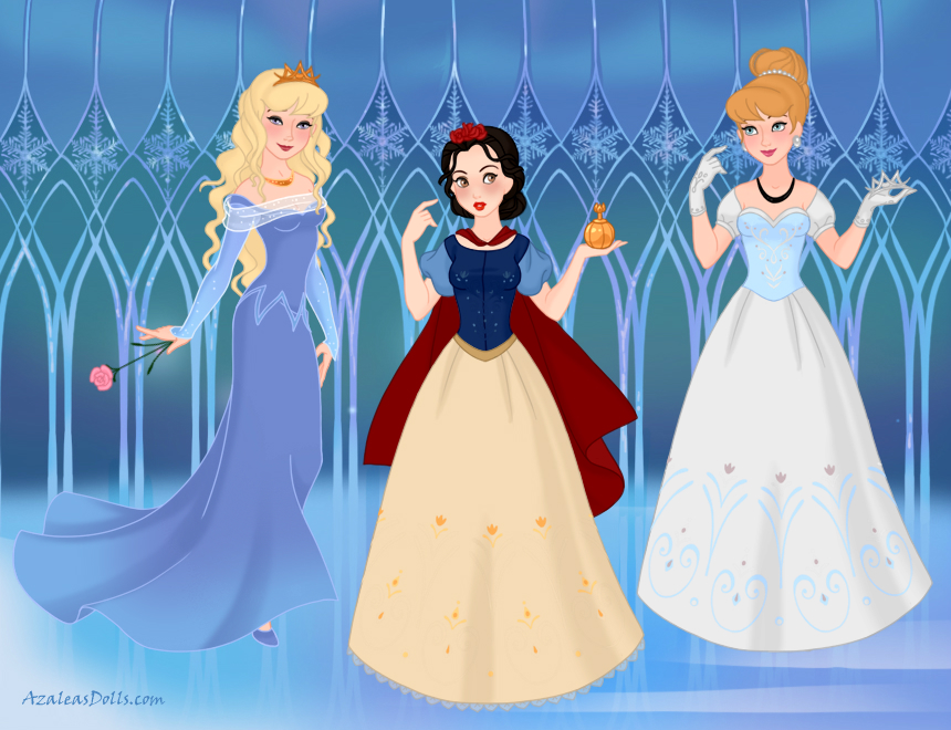 AzaleasDolls SnowQueenScene - Disney Princesses 1 by CheshireScalliArt on  DeviantArt