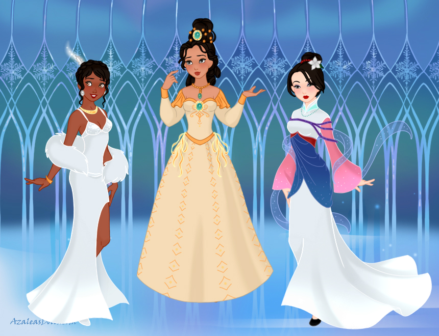 AzaleasDolls SnowQueenScene - Disney Princesses 3 by CheshireScalliArt on  DeviantArt