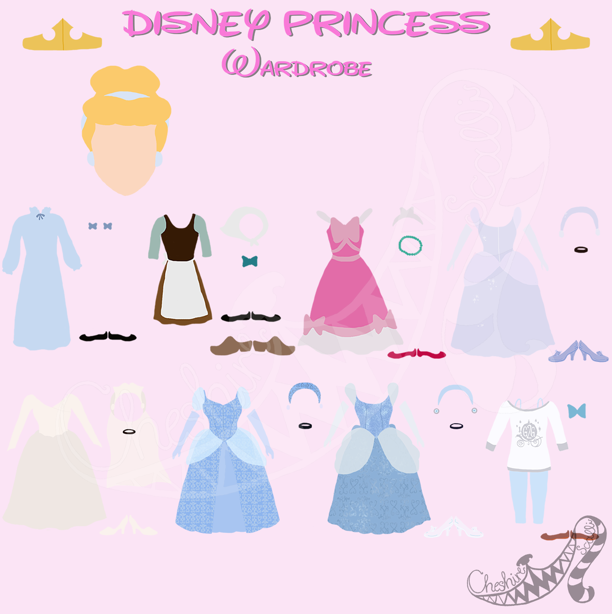 Disney Princess Wardrobe - Cinderella Sneak Peek by CheshireScalliArt ...