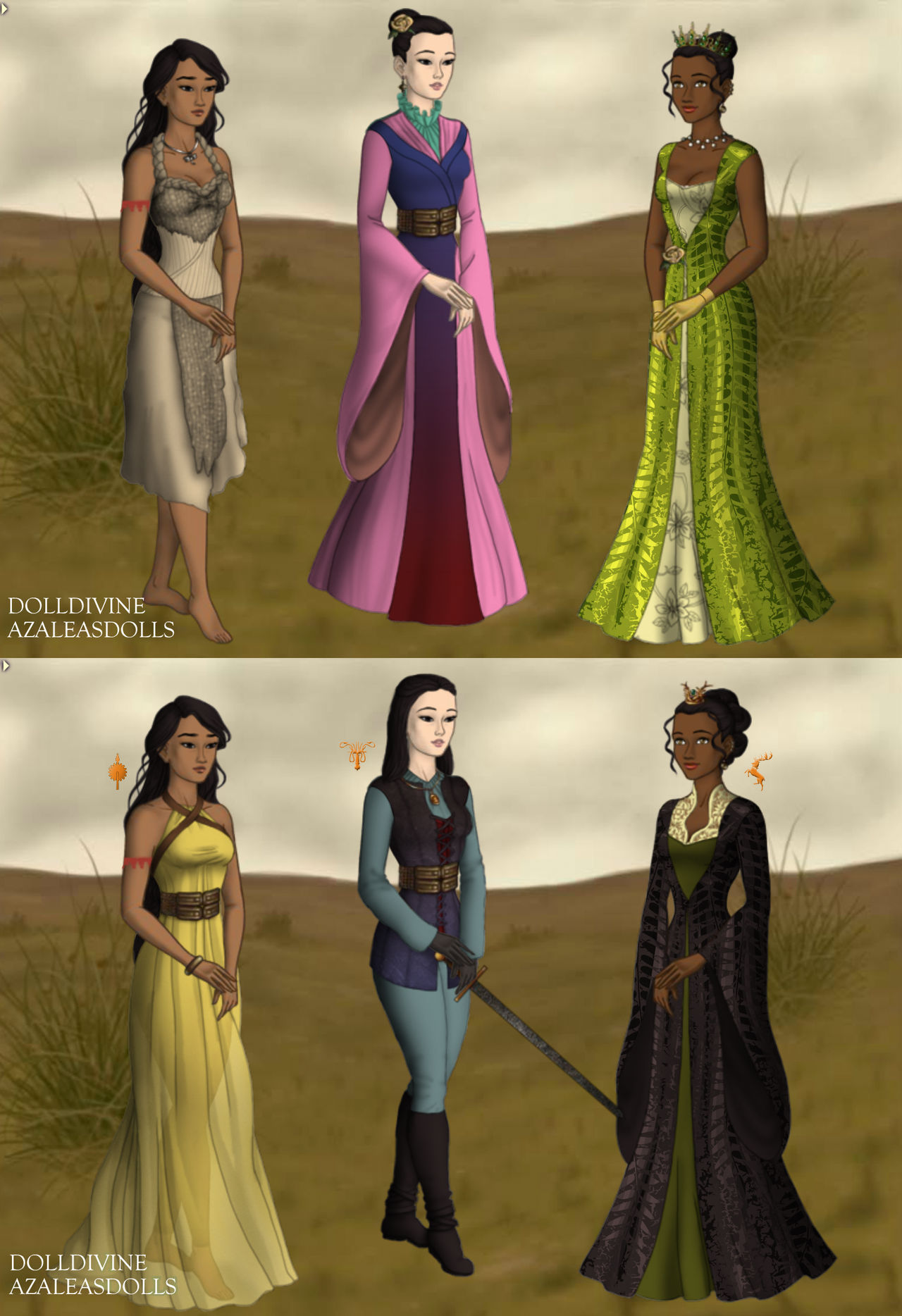 AzaleasDolls Game of Thrones - Disney Princess 3 by
