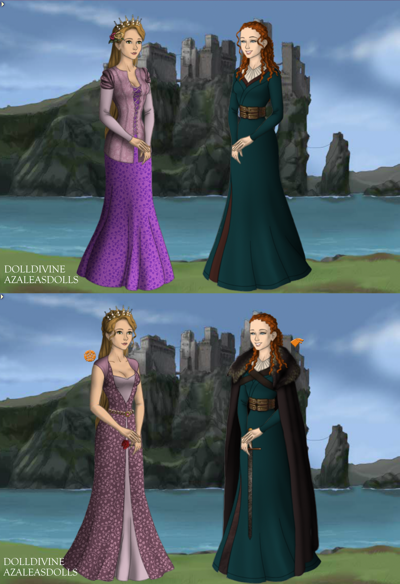 AzaleasDolls Game of Thrones - Disney Princess 4 by CheshireScalliArt on  DeviantArt