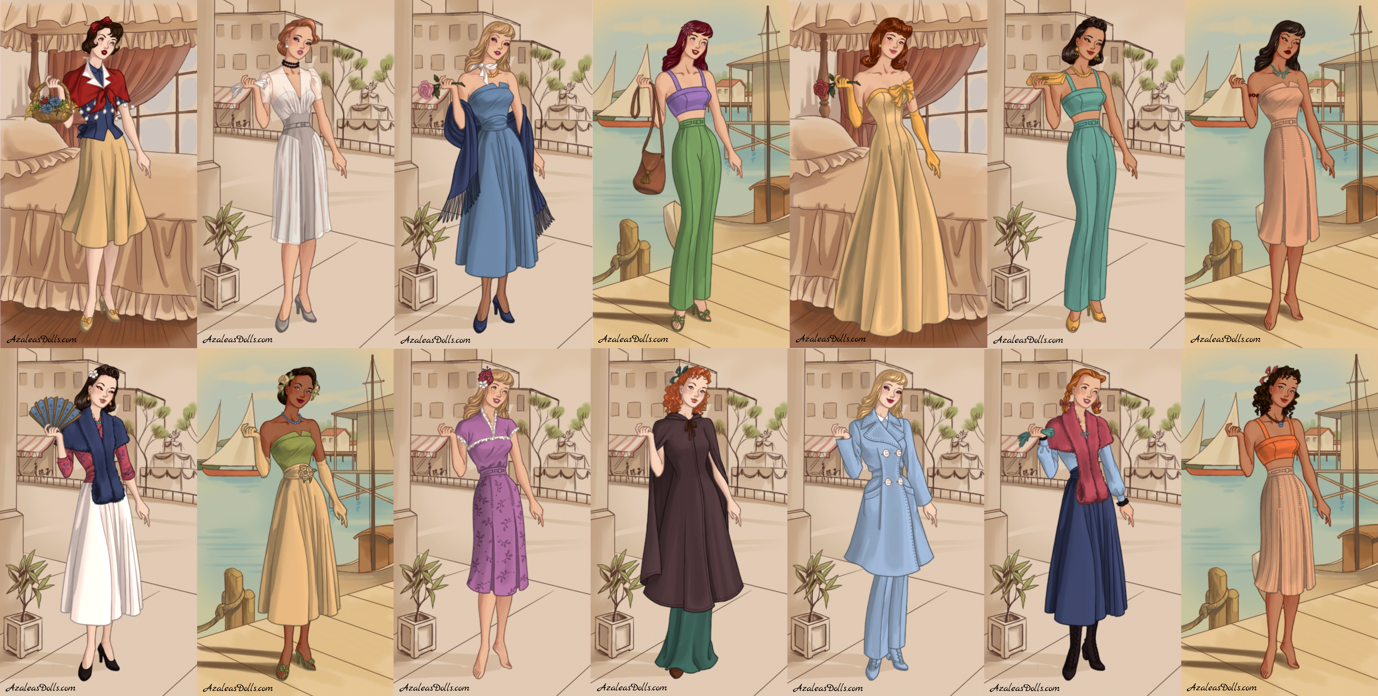 40s Fashion (dress up game) by AzaleasDolls on DeviantArt